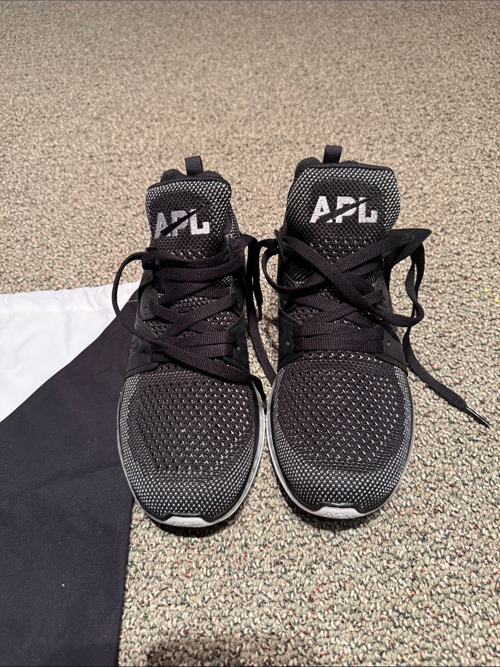 APL Black and White Knit Sneakers